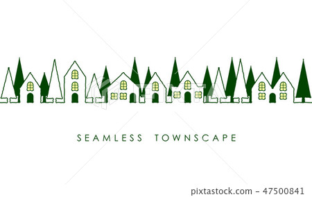 Seamless city drawing illustrations Seamless city drawing illustrations 47500841