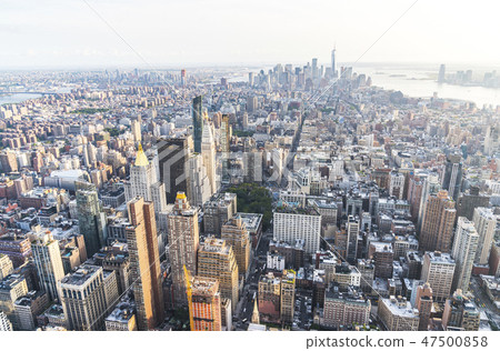 new york skyline in the evening,usa. new york skyline in the evening,usa. 47500858