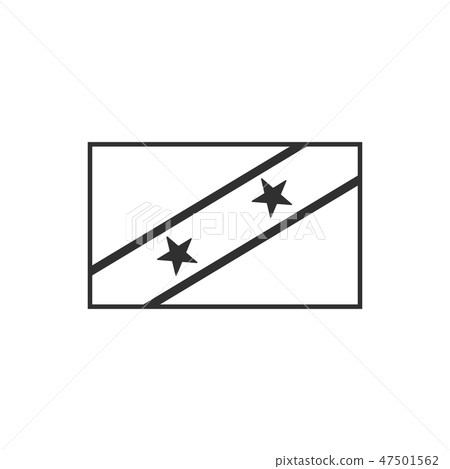 Saint Kitts and Nevis flag icon in black outline Saint Kitts and Nevis flag icon in black outline 47501562