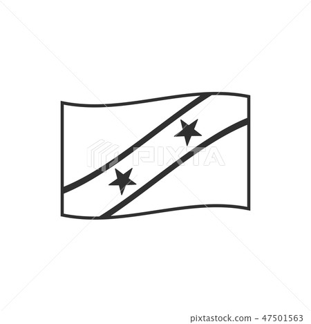 Saint Kitts and Nevis flag icon in black outline Saint Kitts and Nevis flag icon in black outline 47501563