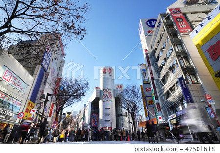 Tokyo's cityscape landscape in Tokyo, Shibuya 109, etc. (pedestrian heaven) Tokyo's cityscape landscape in Tokyo, Shibuya 109, etc. (pedestrian heaven) 47501618