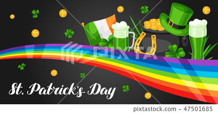 Saint Patricks Day banner. 47501685