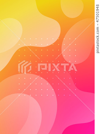 A collection of colorful covers. Wavy shapes with gradient. 47501948