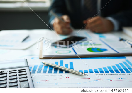 Financial statistics documents ball pen 47502911