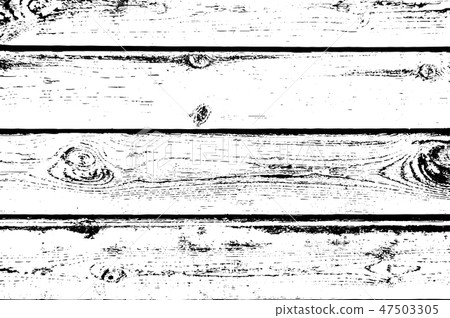Distressed wooden planks overlay texture. Vector illustration. Wood grain background. 47503305