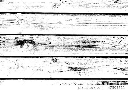 Distressed wooden planks overlay texture. Vector illustration. Wood grain background. 47503311