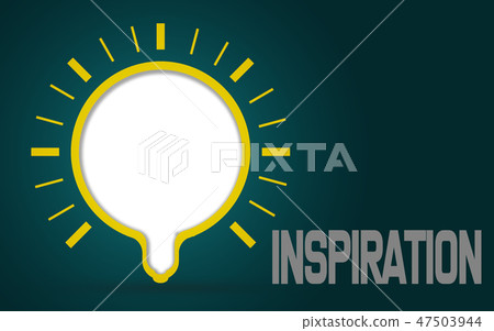 Inspiration with light bulbs - Stock Illustration [47503944] - PIXTA