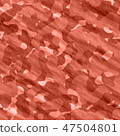 Living Coral color of the Year 2019. Military army camouflage fabric with coral in trendy color 47504801