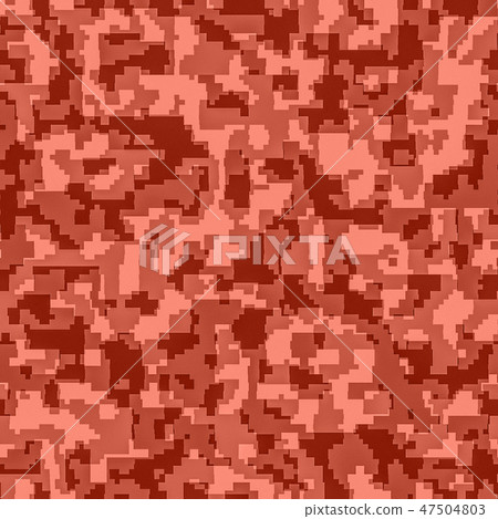 Living Coral color of the Year 2019. Military army camouflage fabric with coral in trendy color Living Coral color of the Year 2019. Military army camouflage fabric with coral in trendy color 47504803