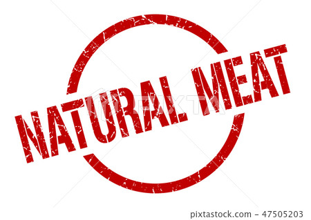 natural meat stamp Stock Illustration 47505203 PIXTA