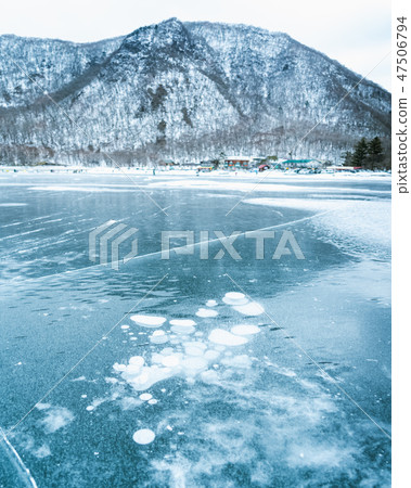 Ice bubble of Akagi mountain Ice bubble of Akagi mountain 47506794
