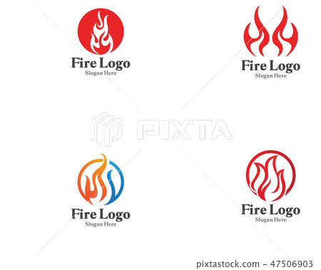 Fire logo symbol gas and oil vector 47506903