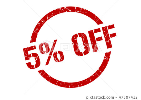 5% off stamp 5% off stamp 47507412