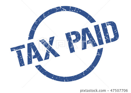 tax paid stamp 47507706
