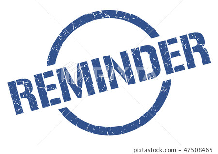 reminder stamp 47508465