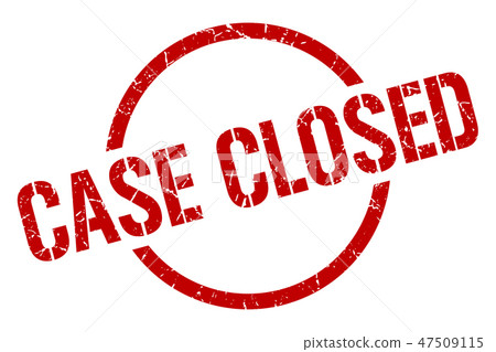 case closed stamp Stock Illustration 47509115 PIXTA