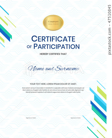 Certificate template in sport theme Certificate template in sport theme 47510845