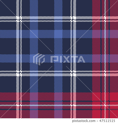 Blue pixel texture plaid seamless pattern Blue pixel texture plaid seamless pattern 47511515