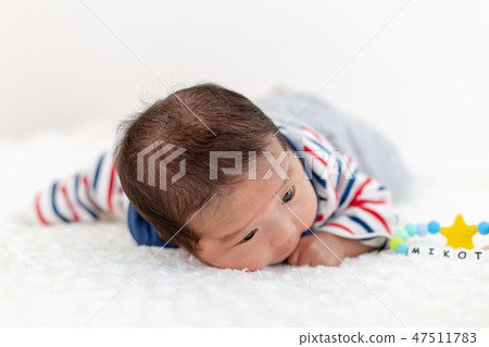A prone baby A prone baby 47511783