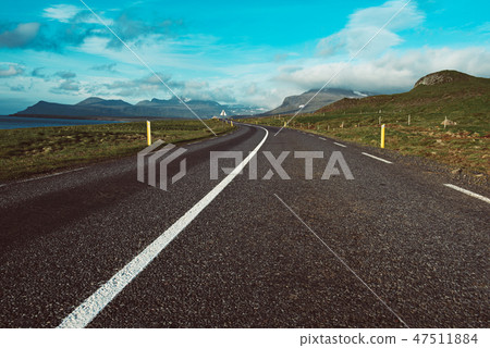 Iceland empty road Iceland empty road 47511884