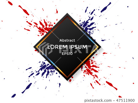 abstract splatter with shape design background - Stock Illustration ...