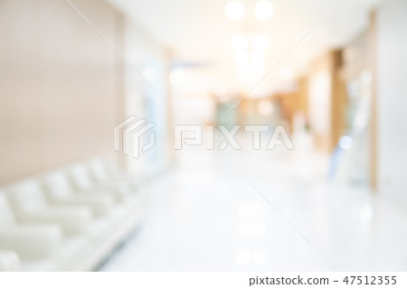 Blurred luxury hospital interior background 47512355