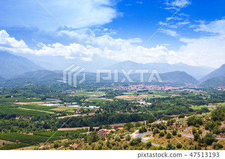 Views of Languedoc-Roussillon from village Eus Views of Languedoc-Roussillon from village Eus 47513193