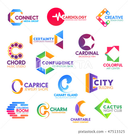 Letter C corporate identity, business icons Letter C corporate identity, business icons 47513325
