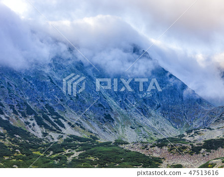 Polish Tatra mountains landscape early morning  47513616