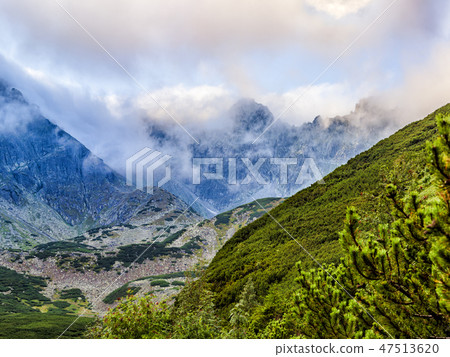 Polish Tatra mountains landscape early morning  47513620