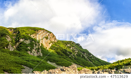 Polish Tatra mountains summer landscape with blue sky and white clouds. Polish Tatra mountains summer landscape with blue sky and white clouds. 47513629