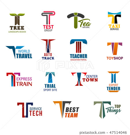 Corporate identity or business icons with letter T Corporate identity or business icons with letter T 47514046