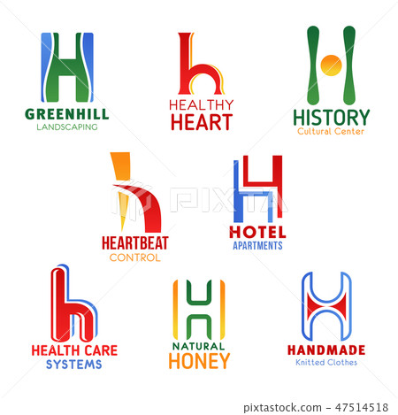 Letter H business company trend icons design Letter H business company trend icons design 47514518