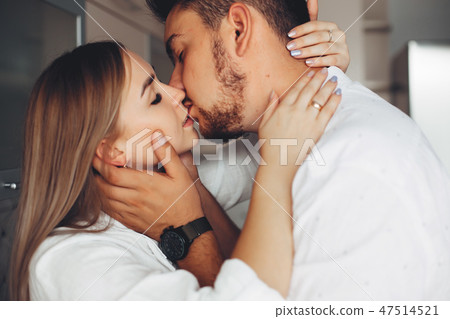 Beautiful couple at home Beautiful couple at home 47514521