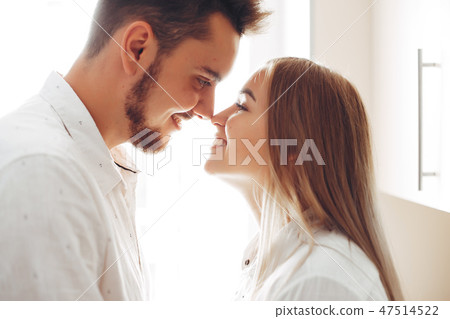 Beautiful couple at home Beautiful couple at home 47514522
