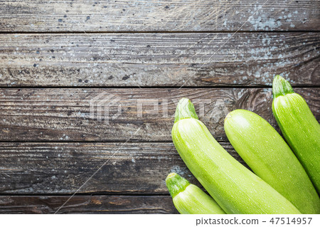 Fresh organic zucchini Fresh organic zucchini 47514957