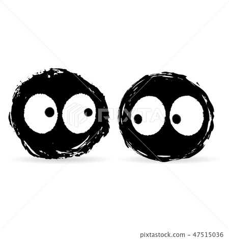 Two ink blot monsters Two ink blot monsters 47515036