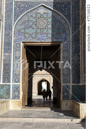 Entrance of Friday Mosque or Masjid-e Jame, Iran. Entrance of Friday Mosque or Masjid-e Jame, Iran. 47516015