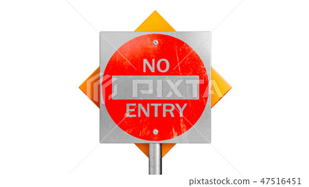 Sign traffic road symbol, close view Sign traffic road symbol, close view 47516451