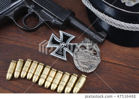 WWII era nazi german army handgun WWII era nazi german army handgun 47516488