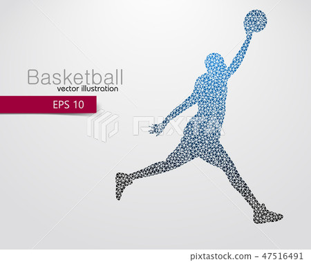 Basketball player of the triangles. 47516491