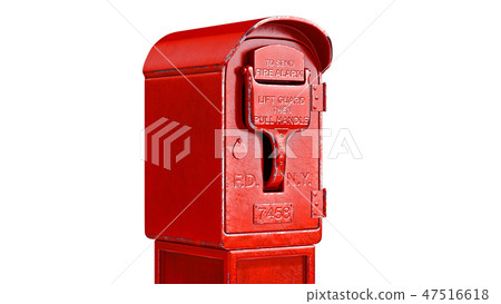Fire alarm danger hydrant, close view 47516618