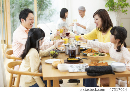 Multi Generation Home Party Image 47517024