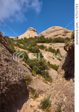 Mountains in Montserrat in Catalonia of Spain Mountains in Montserrat in Catalonia of Spain 47517763