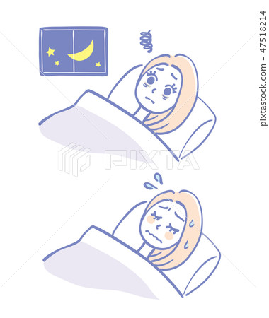 Insomnia sleepy women Insomnia sleepy women 47518214