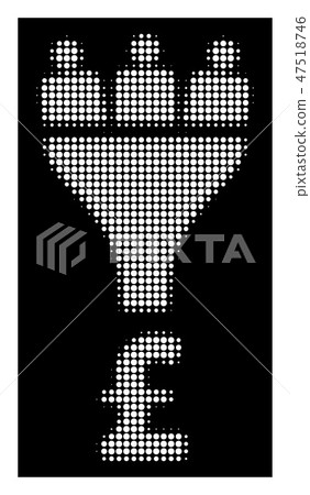White Halftone Pound Sales Funnel Icon White Halftone Pound Sales Funnel Icon 47518746