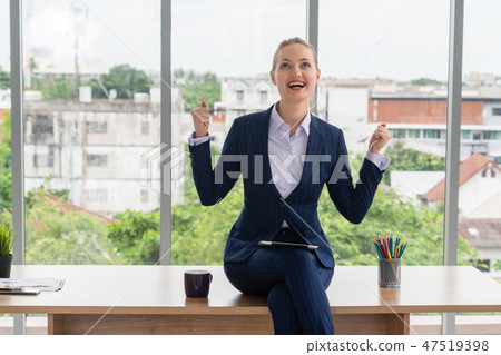 Portrait of businesswoman executive leader. Portrait of businesswoman executive leader. 47519398