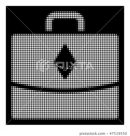 White Halftone Ethereum Accounting Case Icon White Halftone Ethereum Accounting Case Icon 47519550