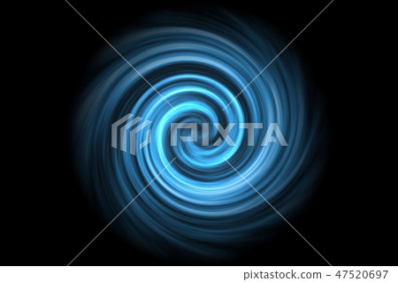 Abstract light blue spiral smoke on black - Stock Illustration ...