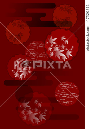 Japanese pattern background material 47520811